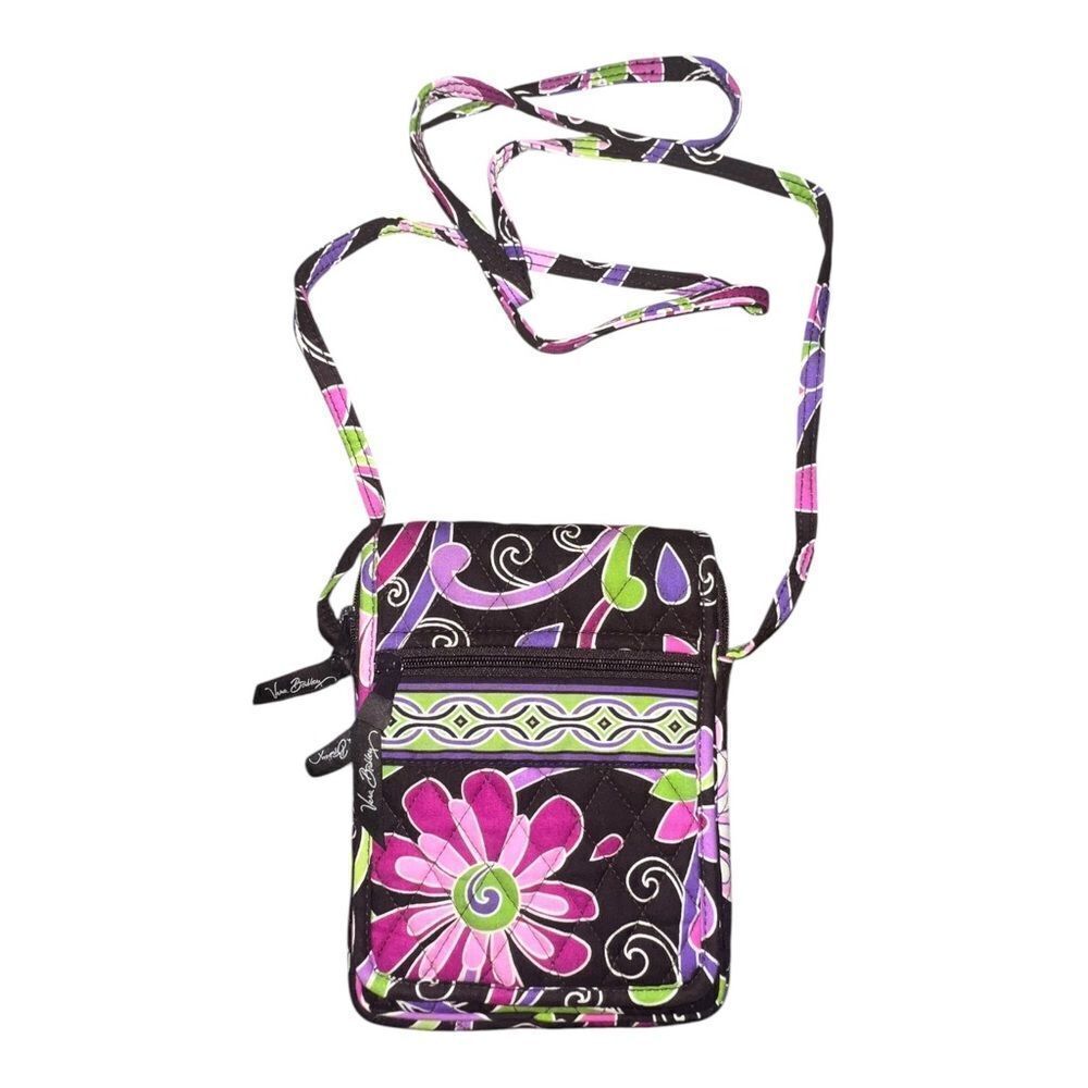 Vera Bradley Purple Punch Mini Hipster Crossbody Bag Floral Retired NWOT